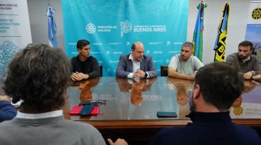 Reunión de trabajo: Caggiano encabezó un encuentro con autoridades de AUBASA